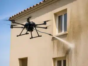Nettoyage de façade par drone près de Malemort-du-Comtat